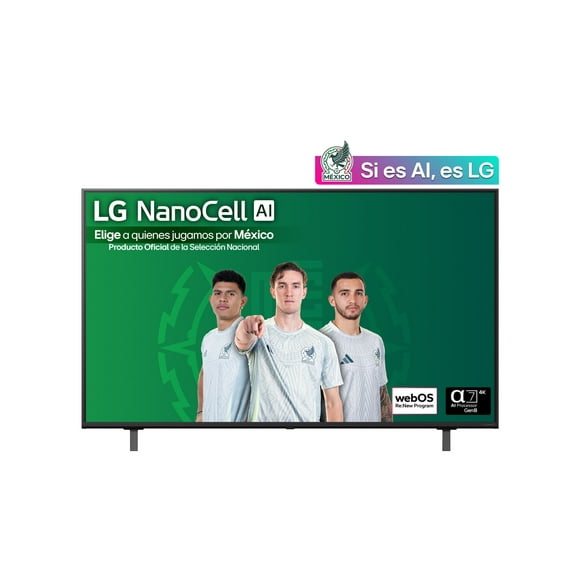 Pantalla Smart TV LG 55 pulgadas AI NanoCell 55NANO80 4K 2025