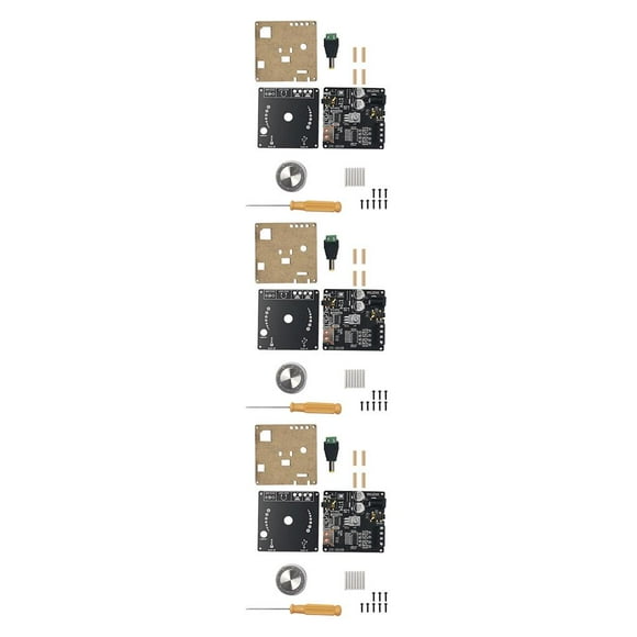 crativent Mini Puissance pour Amplificateur Bluetooth 5.0 Audio Numérique Puissance pour Amplificateur 50w+50w DIY Stéréo Sans Fil Module Amplificateur 3ensemble