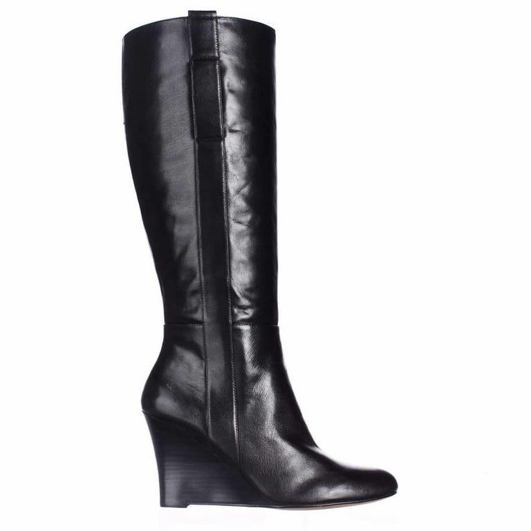 Nine west black clearance wedge booties