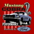 thumbnail image 6 of Wild Bobby Mustang Cobra Performance Ford Cars and Trucks Men Graphic Tee, Red, Medium, 6 of 6