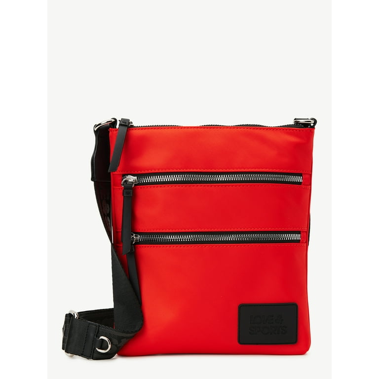 Red and black crossbody purse new arrivals