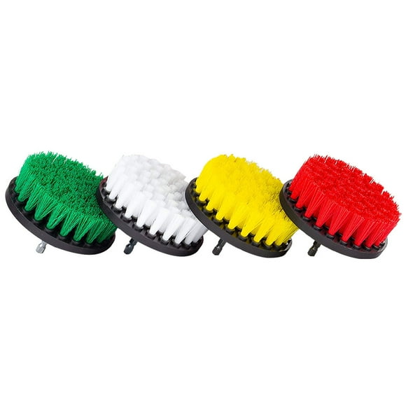 EGNMCR Brushes 4Pcs Grout Power Cleaning Brush Cleaner Combo Tool Kit Drill Brush