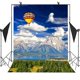 thumbnail image 1 of Telón de fondo ABPHQTO 150x220 cm Paisaje natural Bosque de Montaña Globo de aire caliente Río Cielo azul Nubes blancas, 1 of 2