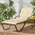 thumbnail image 3 of Greendale Home Fashions Sand 72 x 25 in. Outdoor Lightweight Chaise Lounge Chair Pad, 3 of 9