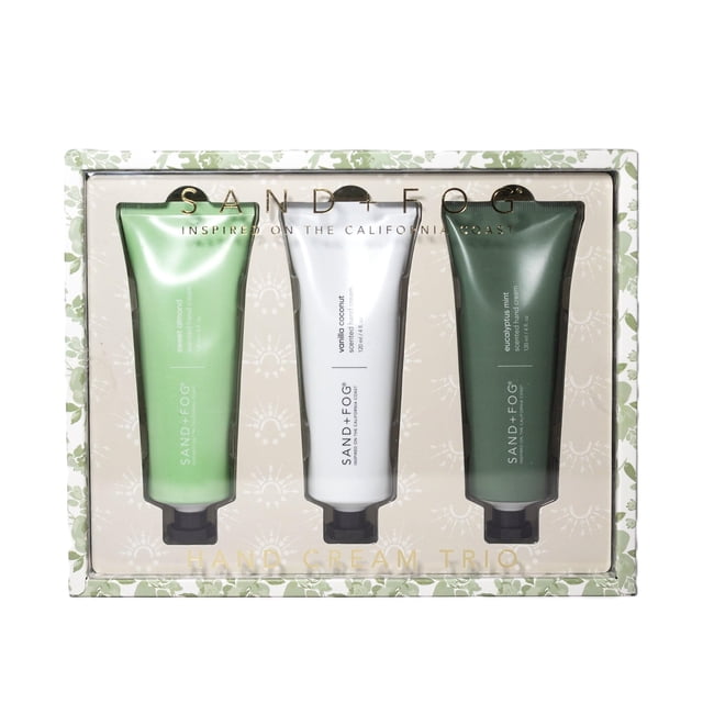 Set de crema de manos Sand + Fog con aroma a almendras dulces, vainilla, coco, eucalipto y menta, 12