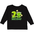 thumbnail image 3 of Inktastic 2nd Birthday Princess Frog Girls Long Sleeve Toddler T-Shirt, 3 of 5