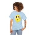 thumbnail image 3 of Purple eye smiley face graphic t shirt Unisex Heavy Cotton Tee, 3 of 8
