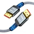thumbnail image 2 of TianQi 8K 10K 4K HDMI Cable & 16K Displayport Cable 2.1, DP 2.1 Cable 6FT, 2 of 5
