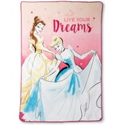 Disney Princess 'Live Your Dreams' Plush Blanket