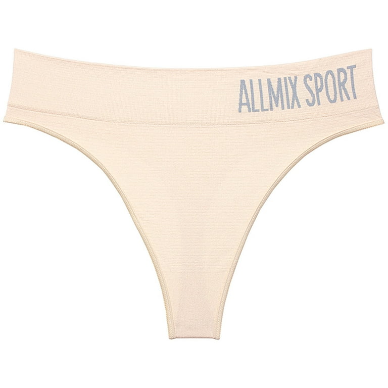 Aueoeo Cotton Underwear For Women Womens Underwear Seamless Women's Sexy  Panties Sports Striped Low Waist Seamless Minimalist Thong M-Xl Clearance 