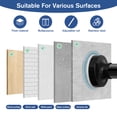 thumbnail image 5 of Quick Lock Tension Curtain Rod - Extra Long 39 to 173 Inch Heavy Duty No Drill Adjustable Spring Rod, 723 Lbs Support Rustproof Steel for Patio Bathroom Window Room Divider, Black, 5 of 8