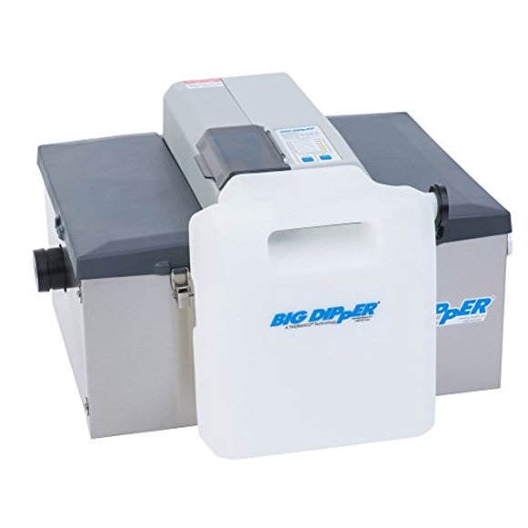 Thermaco Big Dipper W-200-IS Automatic Commercial Grease Trap Removal Device for Restaurant Dishwasher Sinks, 47-Pound Grease Capacity, Stainless Steel, 115v