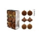 thumbnail image 3 of Christmas Decorations 6 Piece Flocked Christmas Balls Christmas Decoration SetMultiple Styles Of Christmas Tree Decorations Can Also Be Used For Other Party, 3 of 7