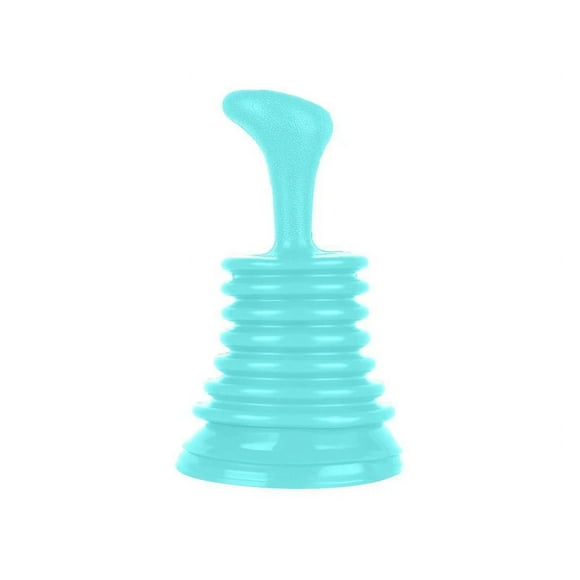 Desatascador de desagüe para lavabo de baño, tubo de alimentación, tapón de ventosa para dragado (azul) (1 unidad)