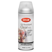 Krylon 11 oz. Clear Matte Spray Cans - UV and Moisture-Resistant Spray Clear Glaze for Wood, Metal, Plastic, Paper, Bisque - Bulk 8 Pack