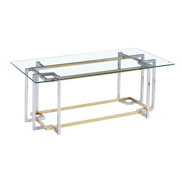 Mesa de Centro Kessa Muebles Jean Plateado