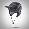 thumbnail image 1 of Sombrero de pato Macarena impermeable con orejeras para esquiar negro, 1 of 8
