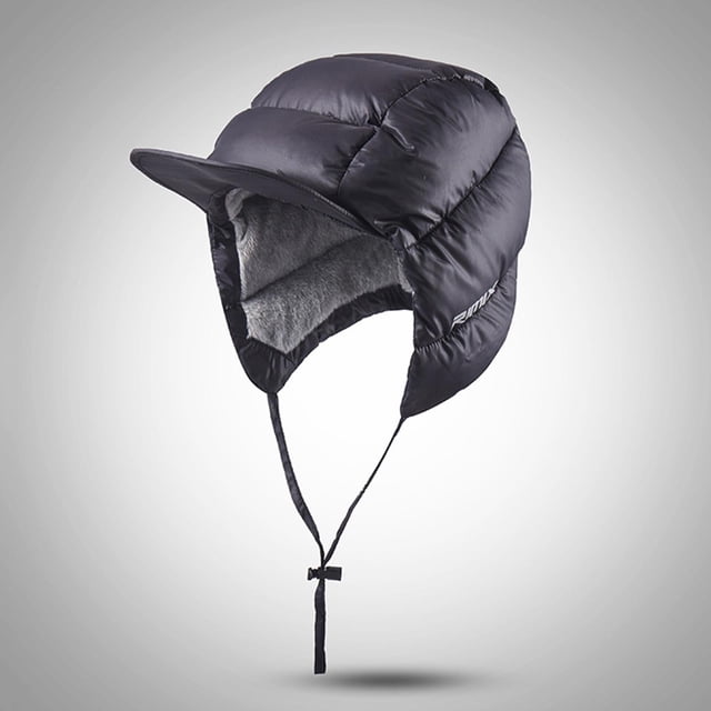 Sombrero de pato Macarena impermeable con orejeras para esquiar negro