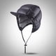 thumbnail image 3 of Gorros de invierno Zulema de plumón vellón con orejeras Negro Sombrero de pato, 3 of 8