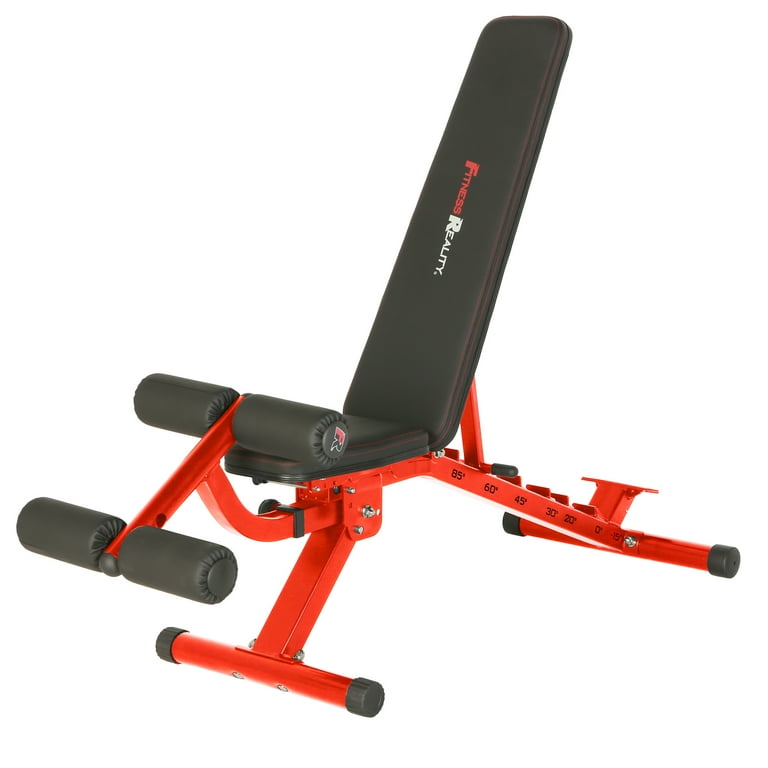 FITNESS REALITY 2000 Super Max XL High Capacity NO GAP Weight Bench with Detachable Leg Lock Down Walmart