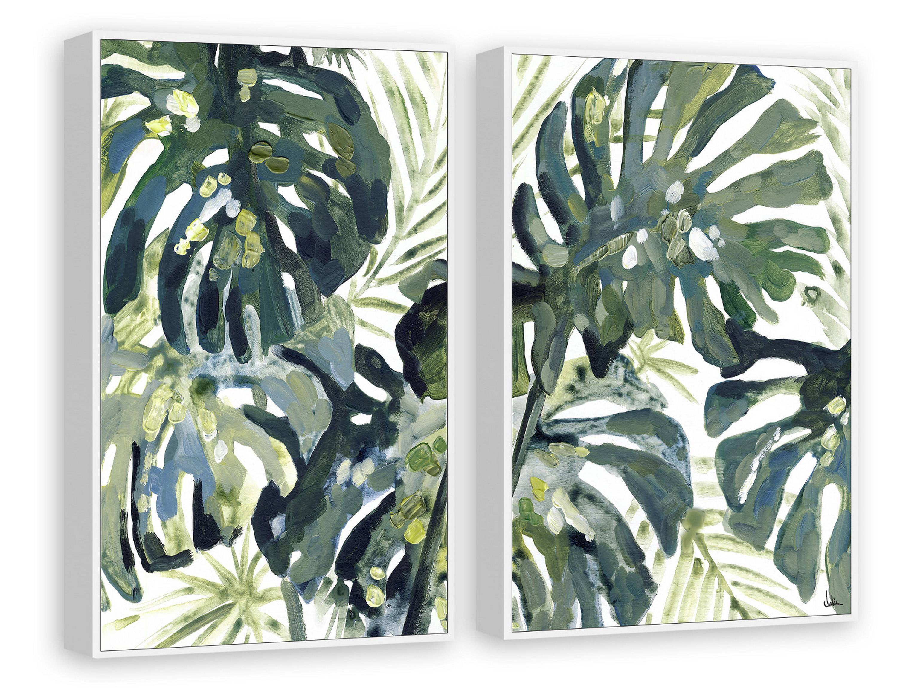 Marmont Hill Watercolor Leaf II Diptych
