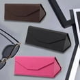 thumbnail image 3 of EIMELI Glasses Bag Foldable Waterproof Anti-knock Strong Magnet Closure Soft Large Capacity Dustproof Triangle Glasses Storage Box Daily Supply, 3 of 10