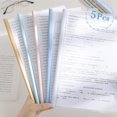 thumbnail image 2 of 5 Pcs/Ensemble Dossier A4 Rangement Livre Morandi Mignon Transparent Imperméable Sac de Dossiers pour Bureau Fournitures Scolaires Protection de Documents Violet-5 Pcs, 2 of 6