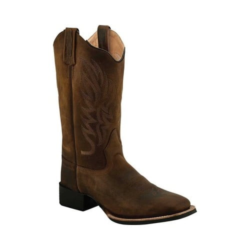 Old West Women's Broad Square Toe Cowboy Boots