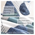 thumbnail image 4 of Comforter Set, Down Alternative Ultra Soft Microfiber, 2 Pieces with 1 Comforter and 1 Pillow Sham, Oeko Tex Comforter for and XL Bed, Blue Pattern Comforter, 4 of 6