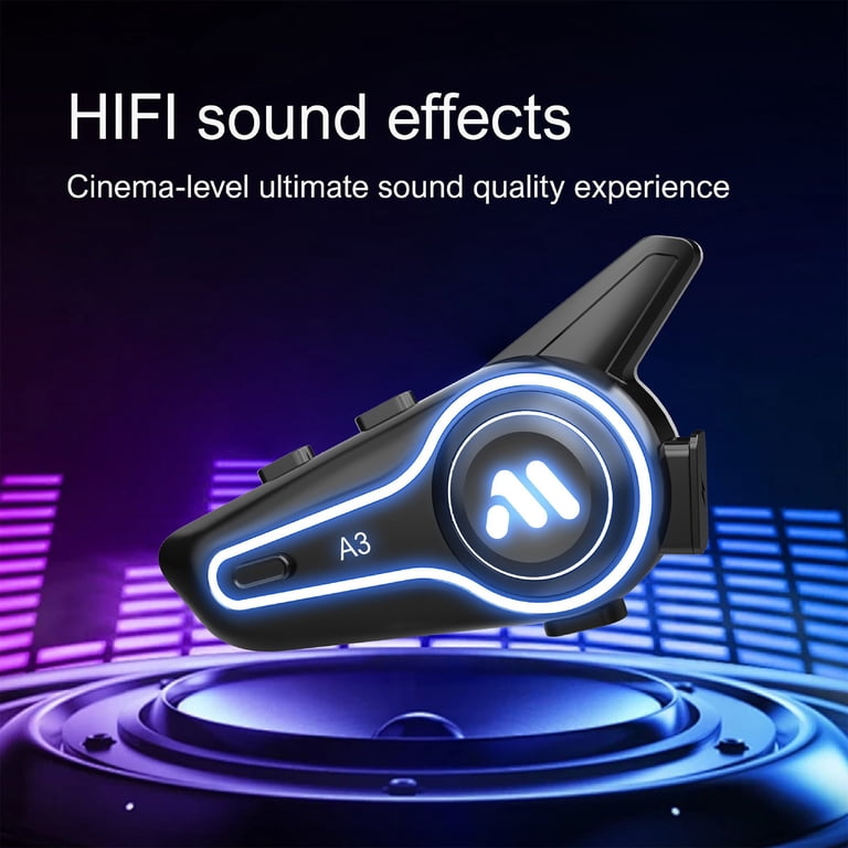 bike helmet sound fx Syphon SoundPro: Ultra-Thin 9.6mm Bluetooth Moto Headphones action controller and a built Bike Sound Effect