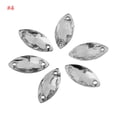 thumbnail image 3 of Crystal Button,200pcs/pack Flatback Acrylic Resin Horse Eye Crystal Flatback Crystal World-Class Design, 3 of 5