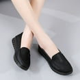 thumbnail image 5 of Women's Casual Loafers Slip On Leather Shoes Lightweight Casual Walking Shoes Female Moccasins Classic Penny Loafer Flats Boat Shoes, 5 of 9