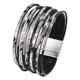 thumbnail image 2 of Pulsera para mujer Premium Fashion Fácil de usar Regalo con cierre magnético Versátil Negro, 2 of 9