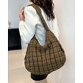thumbnail image 3 of Soft Quilted Shoulder Crossbody Bag for Women Cloud Hobo Totes Bag Large Purse Dumpling Handbag Pleated Top Handle Bag, 3 of 9