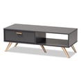 thumbnail image 2 of Baxton Studio Kelson Modern and Contemporary Dark Grey and Gold Finished Wood Coffee Table, 2 of 11