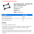 thumbnail image 2 of Rear Sway Bar Link Kit - Compatible with 2002 - 2006 GMC Envoy XL 2003 2004 2005, 2 of 2