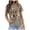 Khaki, variant on Womens Summer Tops Dressy Casual Chick Print Comfort Fit Colored Top Short Sleeve T-Shirt Chicken Mom Graphic Clothes Daily Blouse