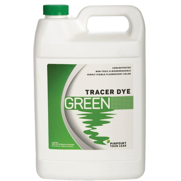 Green Tracing Dye - Highly Visible Concentrated Fluorescent Leak Detection Dye - 1 Gallon
