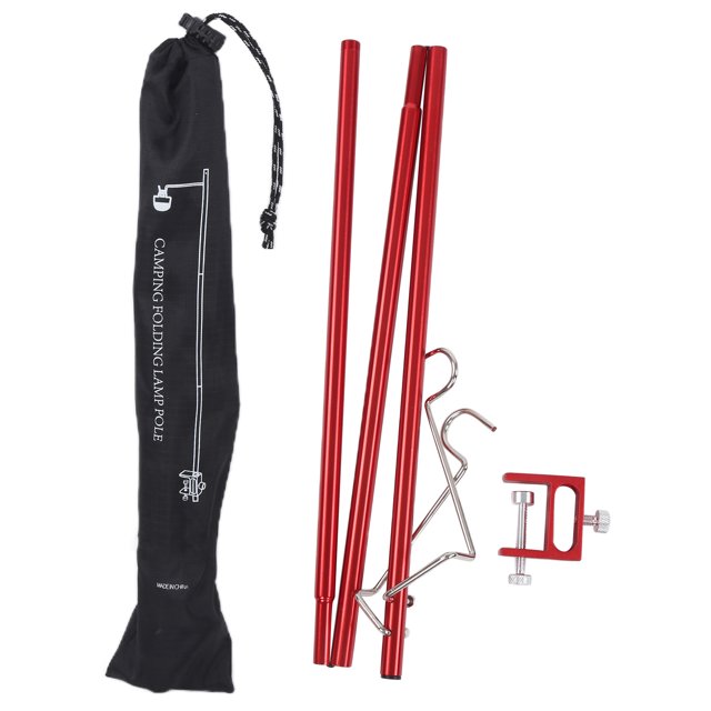 Poste de lámpara plegable Bling Bling de Aleación de aluminio soporte multifunción para linterna de Camping