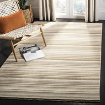 SAFAVIEH Tibetan Clayton Striped Area Rug, Natural/Multi, 5' x 8'