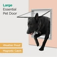 Hakuna Pets White Essential Large Pet Door for Screens, Doors & Walls