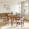 thumbnail image 5 of NPD Furniture Bedford 75" Rectangular Wood Dining Table in Brown, 5 of 8