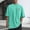 Mint Green, variant on WIZUTIZ Cotton Vintage Distressed Shirt Mens T Shirt Oversized Tshirts Short Sleeve Washed Rainbow Leopard Heart Star Tees