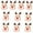 10 felt elk heads, variant on JZROCKER Cartoon Christmas Decoration Kits Craft Projects Headband Making Accessories