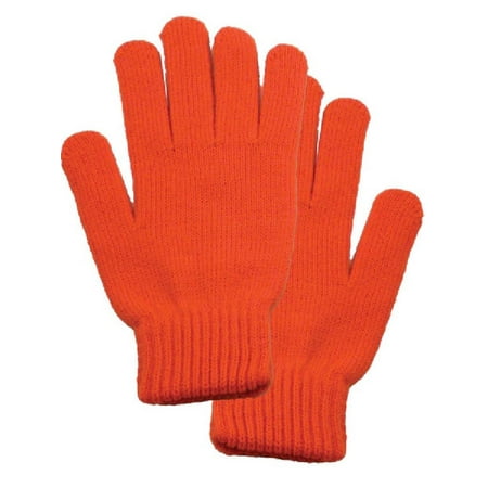 Men / Women's Winter Knit Solid Color Gloves Magic Gloves, Orange