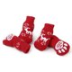 thumbnail image 3 of 4 calcetines navideños antideslizantes con diseño de reno para perro, cachorro y gato, talla S (rojo), 3 of 6