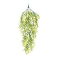 thumbnail image 1 of MTBLYS 2 piezas de ratán verde artificial | Flores artificiales para colgar en la pared | Vegetación artificial realista | Paquete de 2 plantas artificiales colgantes | No requiere riego, 1 of 1