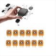 thumbnail image 3 of Kit de Módulo de Sensor de Potenciómetros de Joystick de 30 Piezas para Controladores Pieza de Reparación de Resistencias de Eje de Palanca de Pulgar 3D de 2,3 Kohn Naranja, 3 of 5