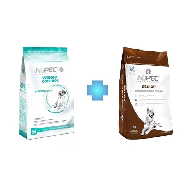 Paquete croquetas perro nupec weight control 15 kg + nupec senior 15 kg Nupec .
