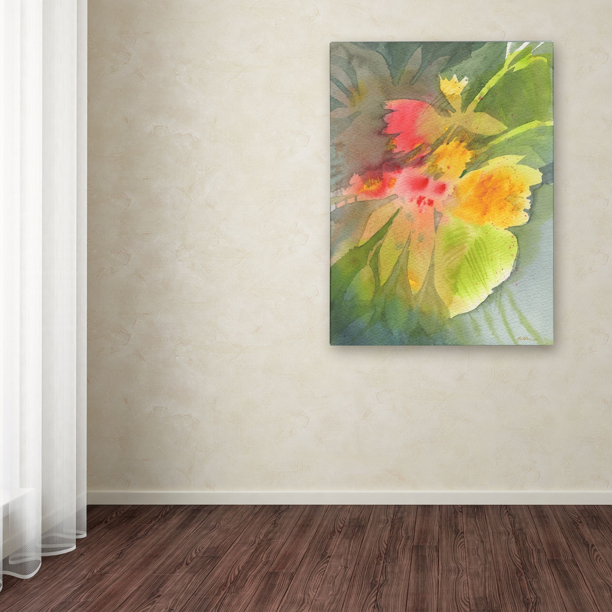 Through Darkness Brightly' Canvas Art by Sheila Golden